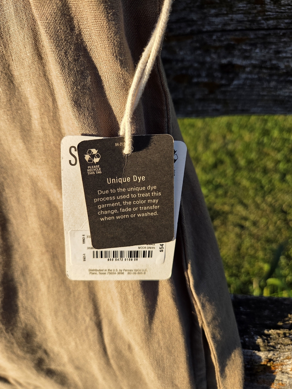 Button-Front Short Sleeve Shirt Dress - Olive - Picture 8 of 9